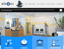 Tablet Screenshot of plexus-therapie.de